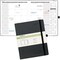 POPRUN Monthly Planner 2025-2026 (Large- 8.5" x 10.5" Soft Cover), 18-Month Calendar Book (January 2025-June 2026), Calendar Planner with Monthly Tabs & Pocket, 100 GSM Paper - Black